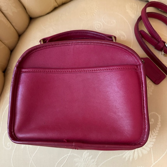 COACH HTF RED vtg LUNCH BOX ZIP🔥9991🔥stunner - Picture 3 of 16